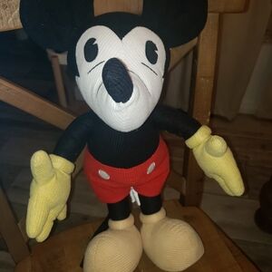 Disney Mickey Mouse Corduroy Plush Authentic Disney Store Exclusive